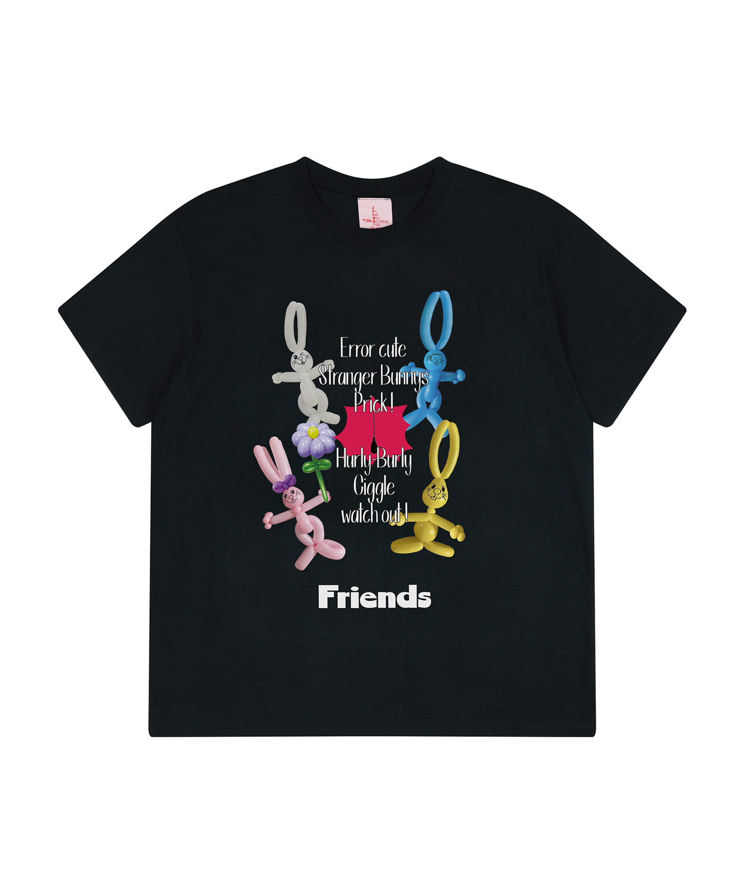 Stranger friends t-shirt_Black