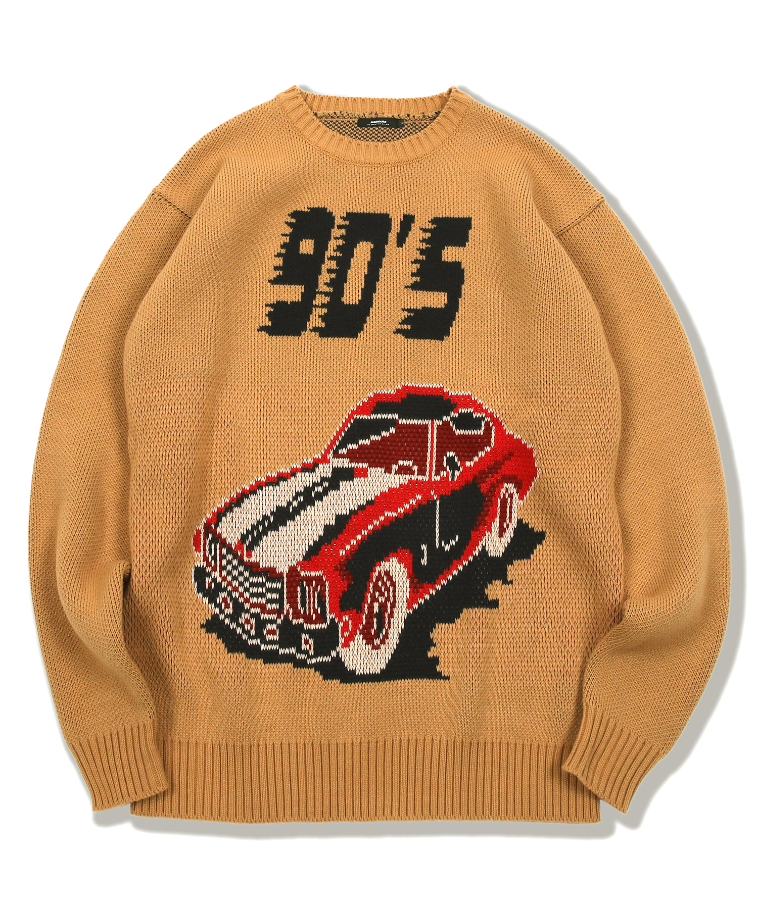 90s car knit beige