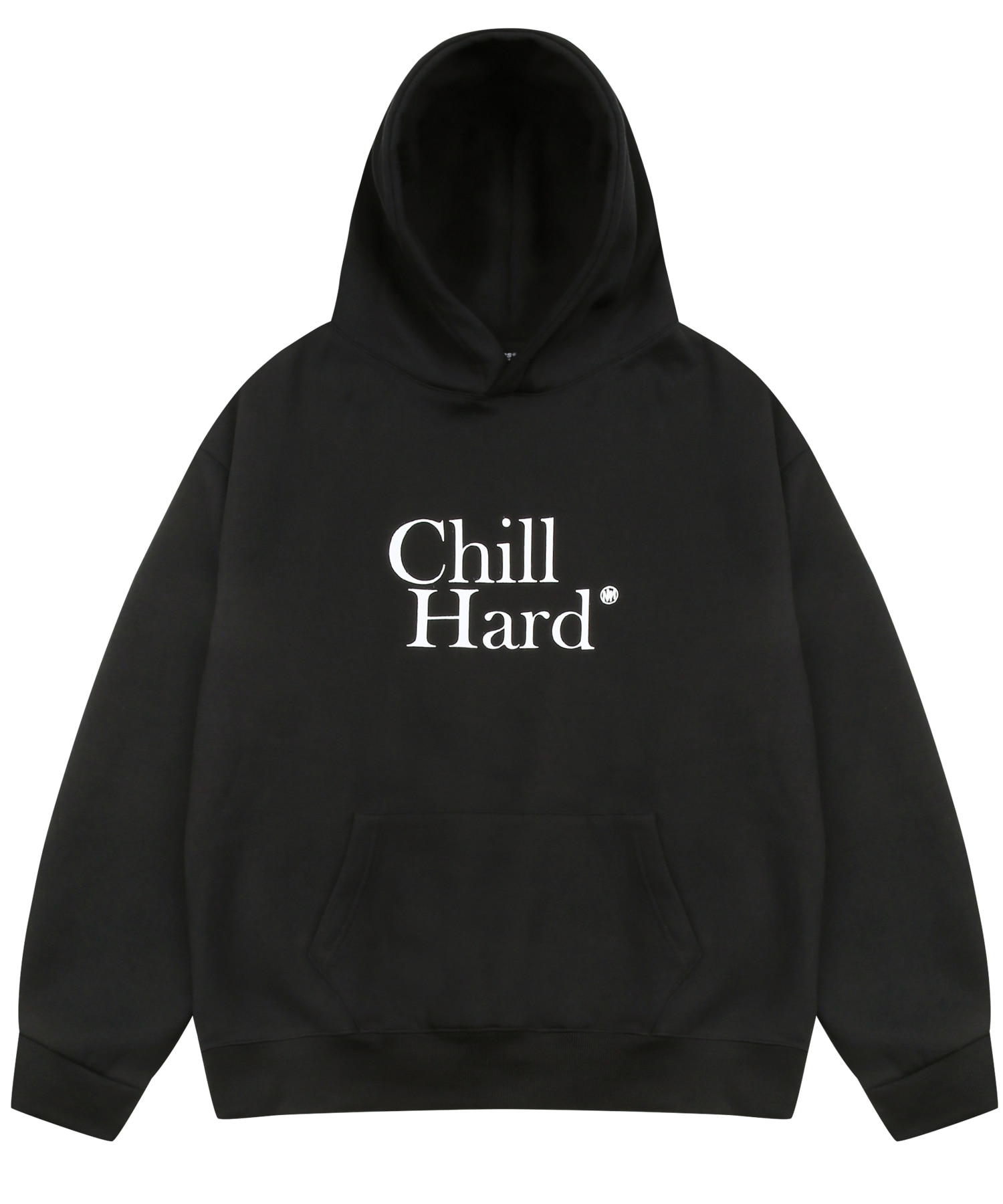 chill hard hoodie_black