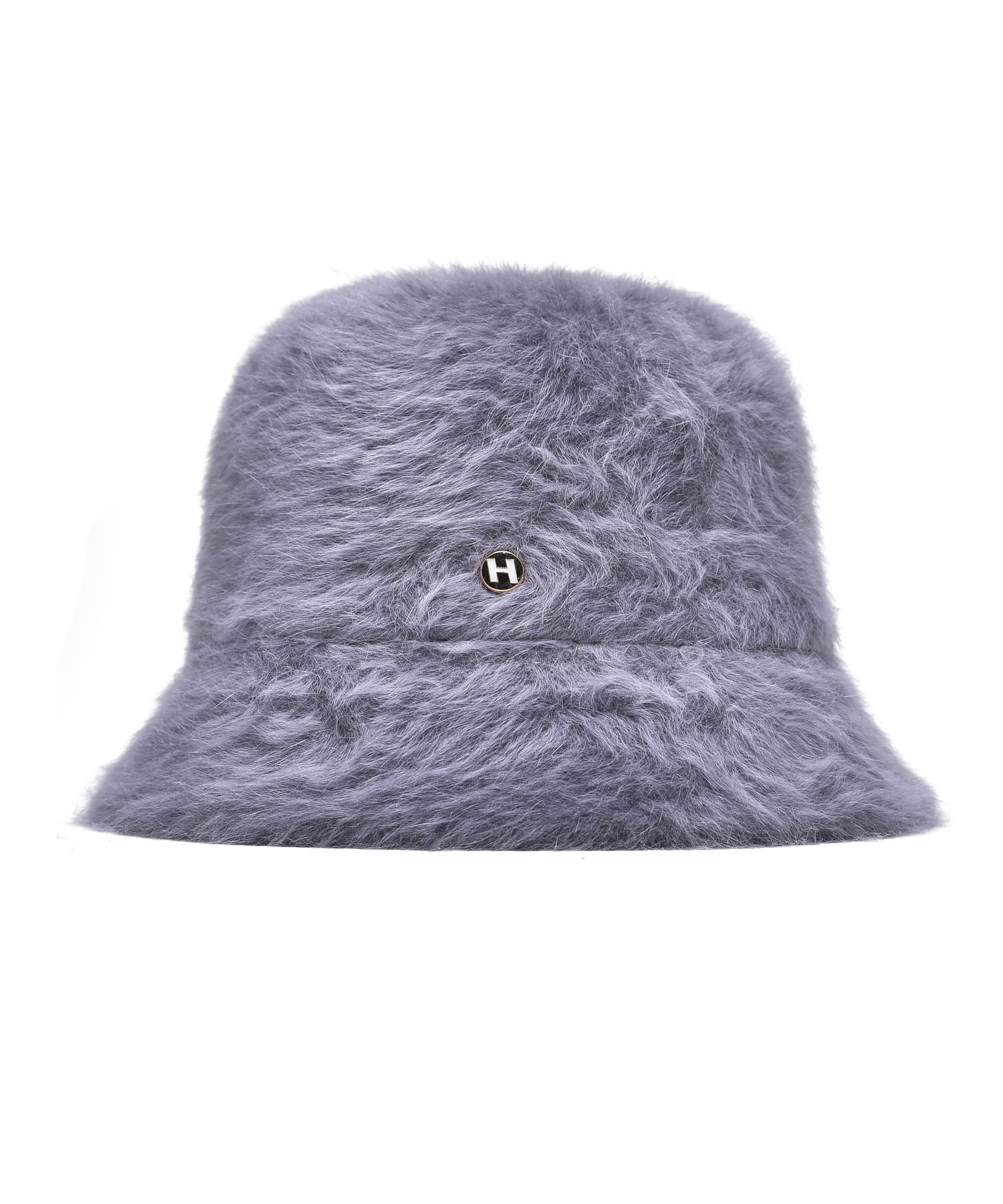 H fur bucket hat_gray